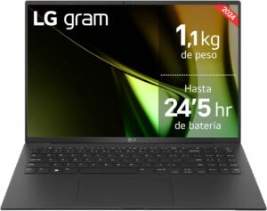 LG Gram 16Z90S-G.AA55B - Ordenador portátil 16" WQXGA con Intel Core Ultra 5, 16GB RAM, 512GB SSD