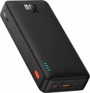Baseus Power Bank, 20.000mAh Batería Externa Carga Rápida, Bateria Portatil 20W PD QC Cargador con USB C In&out, Mini Power Bank