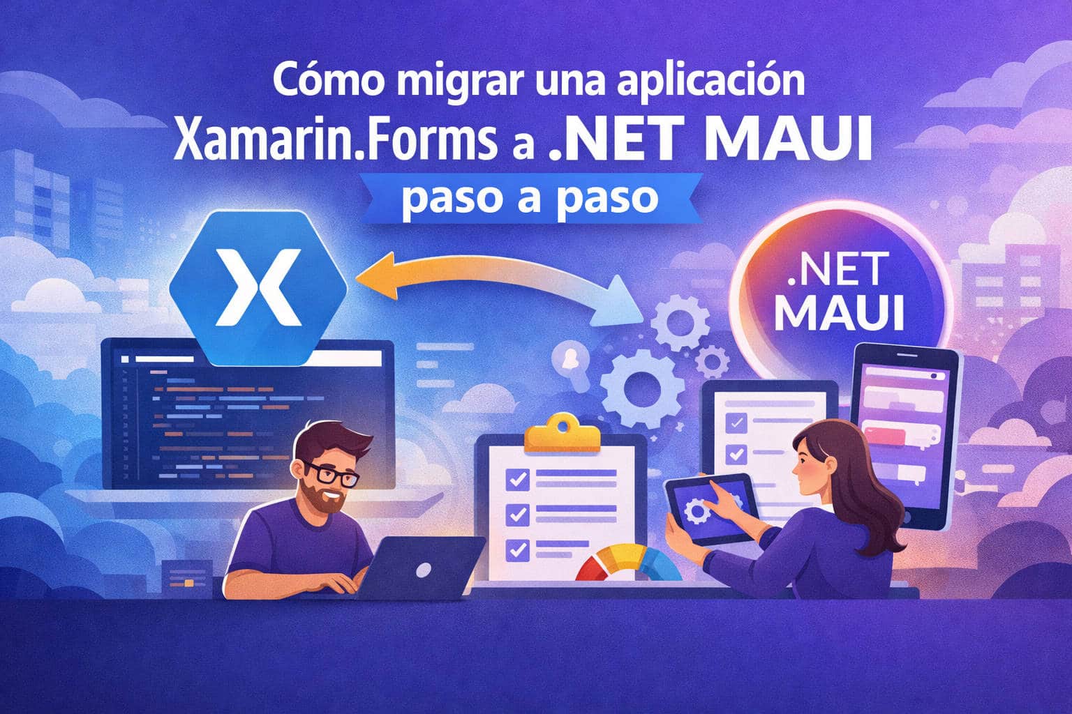 Migración de una aplicación Xamarin.Forms a .NET MAUI paso a paso en un entorno de desarrollo multiplataforma